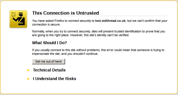 Untrusted Certificate